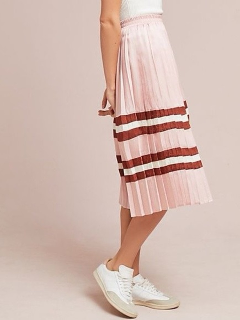 Endless Rose Sporty Pleated Midi Skirt
